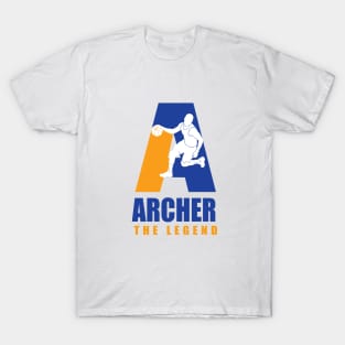 Archer Custom Player Basketball Your Name The Legend T-Shirt